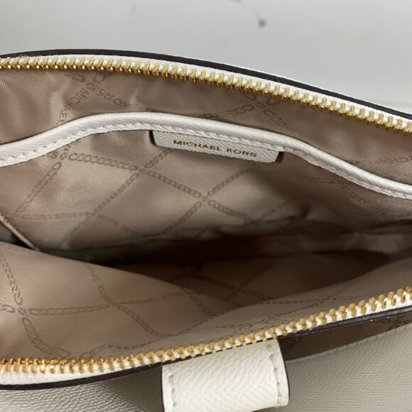 MICHAEL MICHAEL KORS Houston Crossgrain Leather Double-Zip Crossbody Bag EUC - Picture 9 of 11